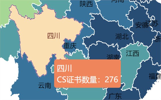 四川CS证书数量276