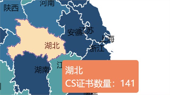 湖北CS证书数量141