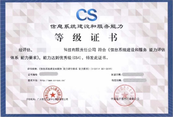 信息系统建设和服务能力评估